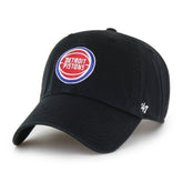 Detroit Pistons '47 Clean Up Adjustable Hat sale - Black | 47 brand on sale