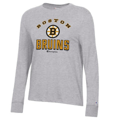 Boston Bruins Champion Women's Core Long Sleeve T-Shirt Gray