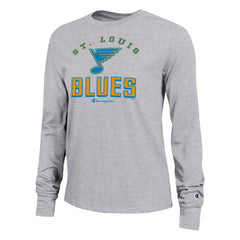 St. Louis Blues Champion Women's Core Long Sleeve T-Shirt Gray