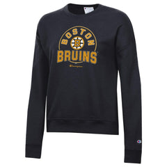 Boston Bruins Champion Women's Powerblend Fleece Sweatshirt Black