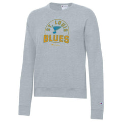 St. Louis Blues Champion Women's Powerblend Fleece Sweatshirt Gray