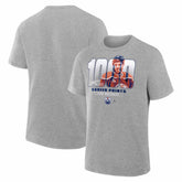 Leon Draisaitl Edmonton Oilers 1000 Career Points Legacy T-Shirt Gray