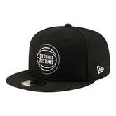Detroit Pistons Team 9FIFTY Snapback Hat - Black/White | New Era sale