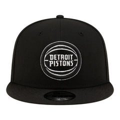 Detroit Pistons Team 9FIFTY Snapback Hat - Black/White | New Era sale