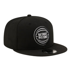 Detroit Pistons Team 9FIFTY Snapback Hat - Black/White | New Era sale