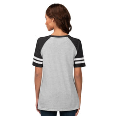 San Diego Padres G-III 4Her by Carl Banks Women's Goal Line Raglan V-Neck T-Shirt - Heather Gray