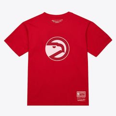 Atlanta Hawks Unisex Hardwood Classics Arch T-Shirt - Red | Mitchell & Ness online