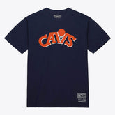 Cleveland Cavaliers Unisex Hardwood Classics Arch T-Shirt sale - Navy | Mitchell & Ness on sale