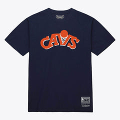 Cleveland Cavaliers Unisex Hardwood Classics Arch T-Shirt sale - Navy | Mitchell & Ness on sale