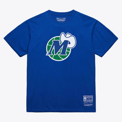 Dallas Mavericks Unisex Hardwood Classics Arch T-Shirt sale - Royal | Mitchell & Ness discount