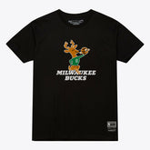 Milwaukee Bucks Unisex Hardwood Classics Arch T-Shirt - Black | Mitchell & Ness for sale
