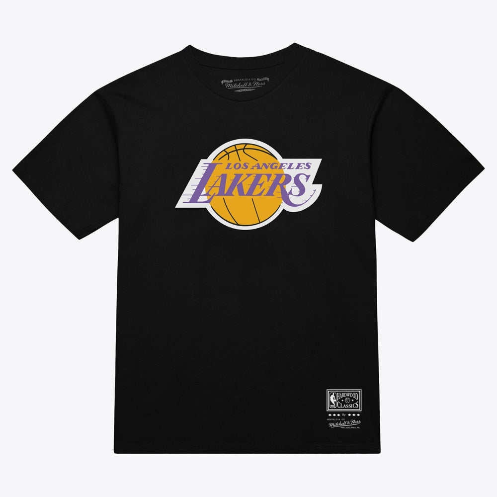 Los Angeles Lakers Unisex Hardwood Classics Arch T-Shirt - Black | Mitchell & Ness discount