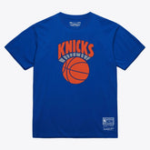 New York Knicks Unisex Hardwood Classics Arch T-Shirt - Royal | Mitchell & Ness cheap