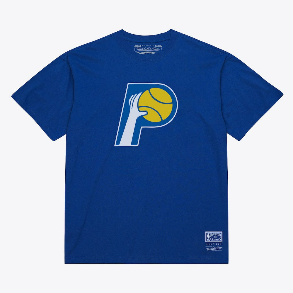 Indiana Pacers Unisex Hardwood Classics Arch T-Shirt - Royal | Mitchell & Ness sale