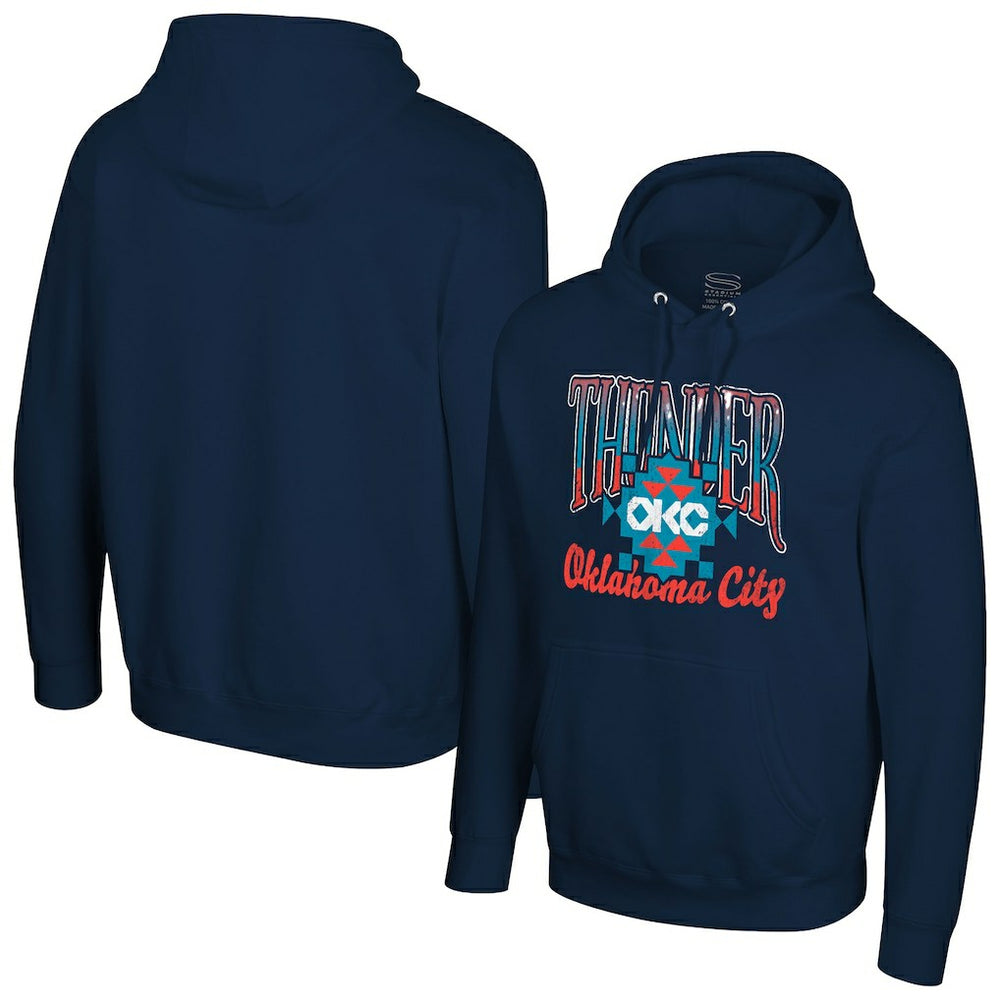 Oklahoma City Thunder Stadium Essentials Unisex Sky High Hoodie - Navy shop