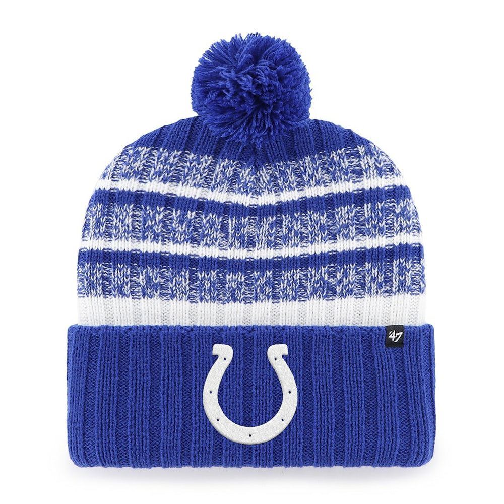 Indianapolis Colts '47 Tavern Cuffed Knit Hat with Pom - Royal/White cheap