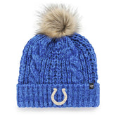 Indianapolis Colts '47 Women's Meeko Cuffed Knit Hat with Pom - Royal on sale