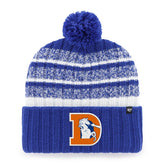 Denver Broncos '47 Tavern Cuffed Knit Hat with Pom - Royal outlet
