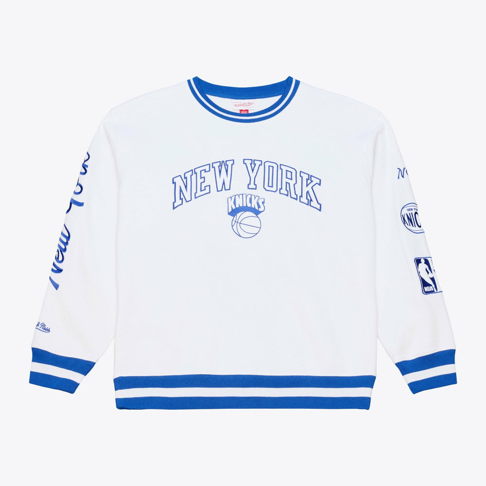New York Knicks Arctic Fleece Sweatshirt - White | Mitchell & Ness outlet