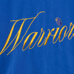 Golden State Warriors Women's Hardwood Classics Script Lightweight Sweatshirt sale - Royal | Mitchell & Ness on sale