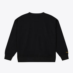 Los Angeles Lakers Women's Hardwood Classics Script Lightweight Sweatshirt - Black | Mitchell & Ness for sale