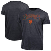 San Francisco Giants Champion Cooperstown Wordmark Lockup Tri-Blend T-Shirt - Black