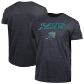 Tampa Bay Rays Champion Cooperstown Wordmark Lockup Tri-Blend T-Shirt - Black