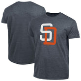 San Diego Padres Champion Cooperstown Logo Tri-Blend T-Shirt - Navy
