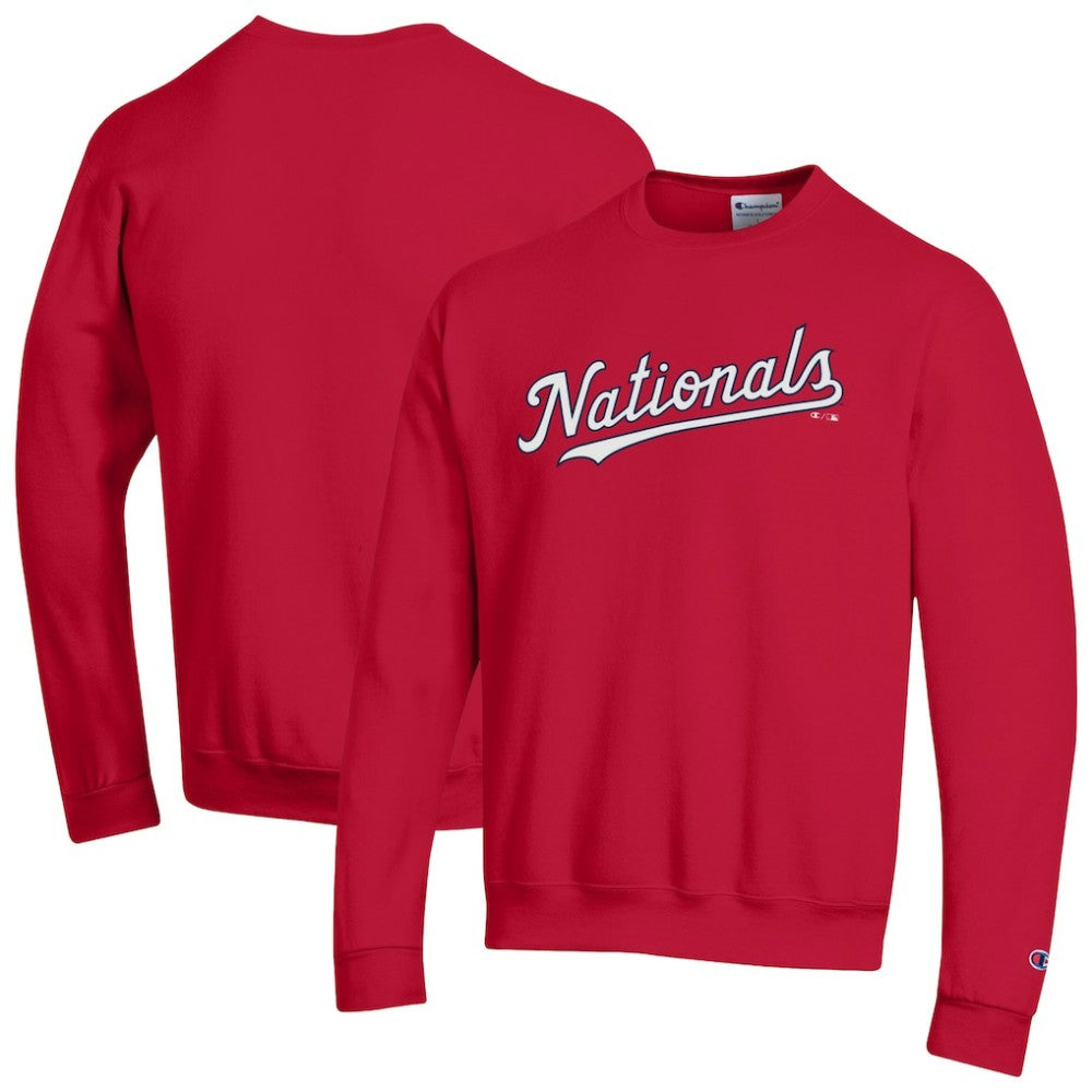 Washington Nationals Champion Powerblend Wordmark Sweatshirt - Red