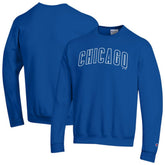 Chicago Cubs Champion Powerblend Wordmark Sweatshirt - Royal