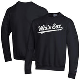 Chicago White Sox Champion Powerblend Wordmark Sweatshirt - Black