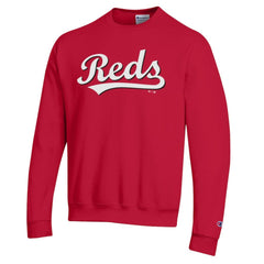 Cincinnati Reds Champion Powerblend Wordmark Sweatshirt - Red