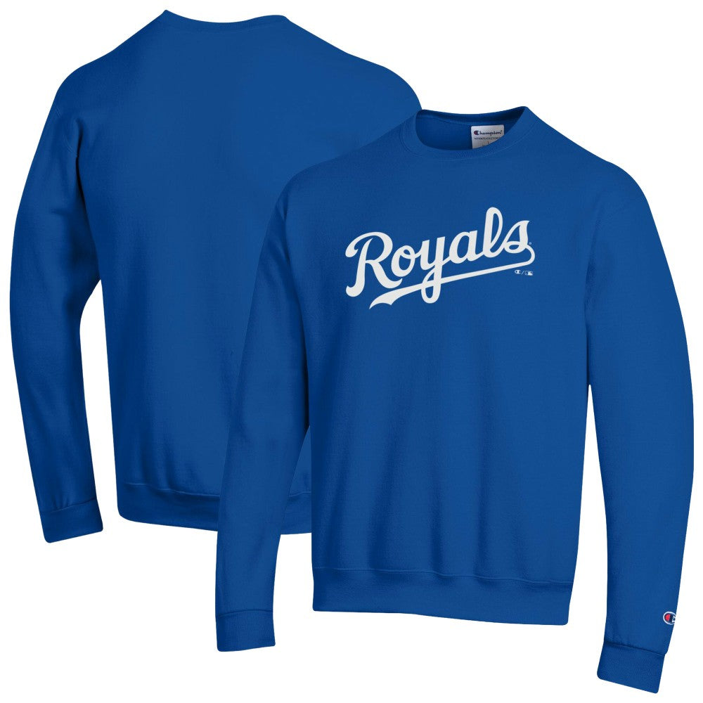 Kansas City Royals Champion Powerblend Wordmark Sweatshirt - Royal