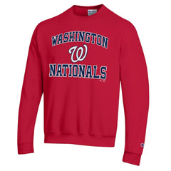 Washington Nationals Champion Heart & Soul Powerblend Sweatshirt - Red