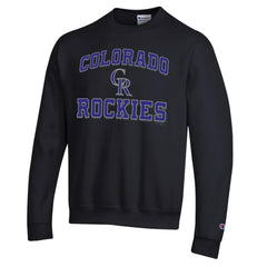 Colorado Rockies Champion Heart & Soul Powerblend Sweatshirt - Black