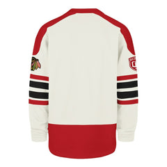 Chicago Blackhawks '47 Pond Hockey Trio Eternal Lacer Sweatshirt Cream