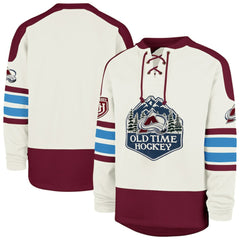 Colorado Avalanche '47 Pond Hockey Trio Eternal Lacer Sweatshirt Cream