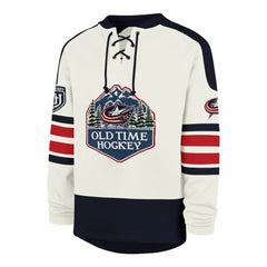 Columbus Blue Jackets '47 Pond Hockey Trio Eternal Lacer Sweatshirt Cream