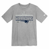 New England Patriots Preschool 2025 AFC Champions Locker Room Trophy Collection T-Shirt - Gray | Nike for sale