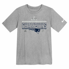 New England Patriots Preschool 2025 AFC Champions Locker Room Trophy Collection T-Shirt - Gray | Nike for sale