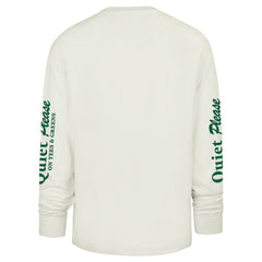 Atlanta Braves Quiet Please Foundation Long Sleeve T-Shirt - Cream | 47 brand