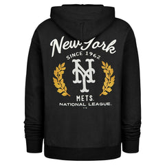 New York Mets Souvenir Laurels Foundation Hoodie - Black | 47 brand