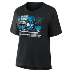 Miami Marlins Women's 2026 Spring Training Grapefruit League Hometown Special T-Shirt - Black