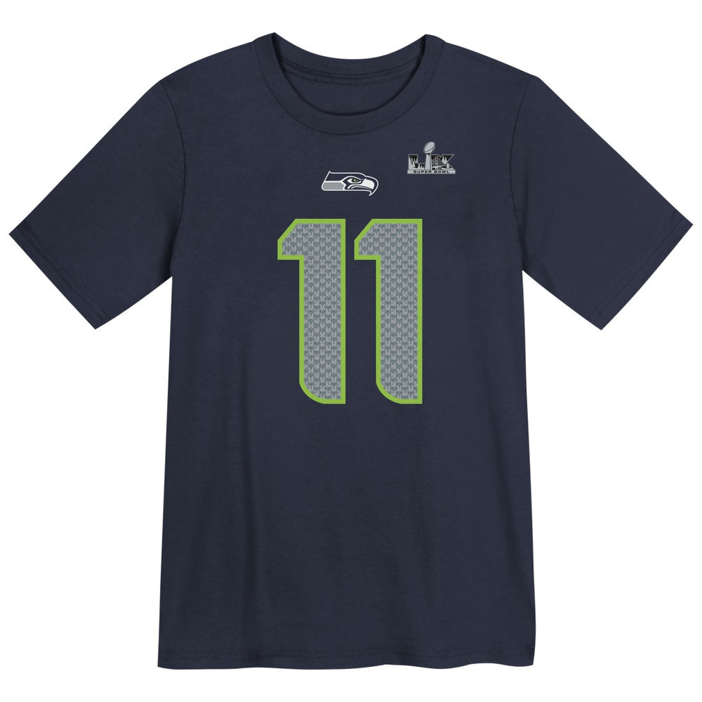 Jaxon Smith-Njigba Seattle Seahawks Preschool Super Bowl LX Patch Name & Number T-Shirt - College Navy | Nike discount