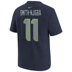 Jaxon Smith-Njigba Seattle Seahawks Youth Super Bowl LX Patch Name & Number T-Shirt - College Navy | Nike outlet