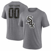Chicago White Sox Heritage Personalized Any Name & Number Tri-Blend T-Shirt - Gray