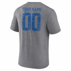 Toronto Blue Jays Heritage Personalized Any Name & Number Tri-Blend T-Shirt - Gray