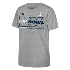 New England Patriots Youth Super Bowl LX Roster T-Shirt - Heather Gray outlet