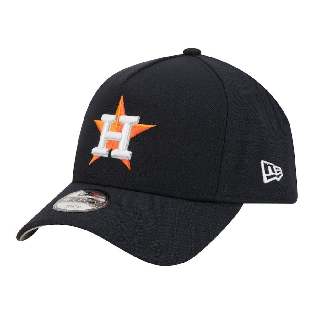 Houston Astros Youth 9FORTY A-Frame Adjustable Hat - Navy | New Era