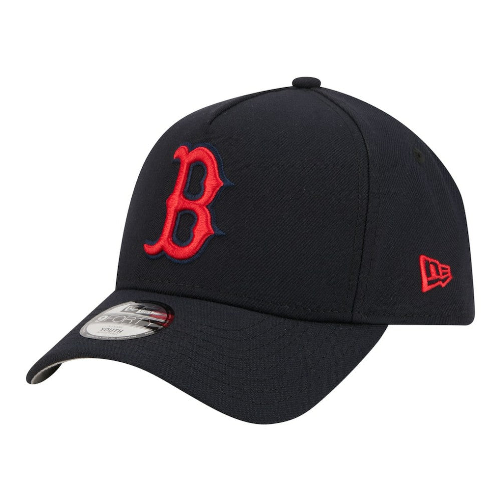 Boston Red Sox Youth 9FORTY A-Frame Adjustable Hat - Navy | New Era